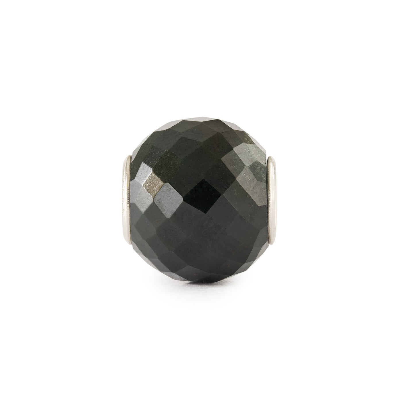 Kulatý zelený chalcedon facetovaný