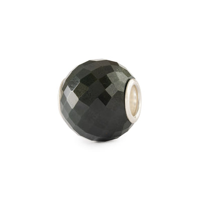 Kulatý zelený chalcedon facetovaný