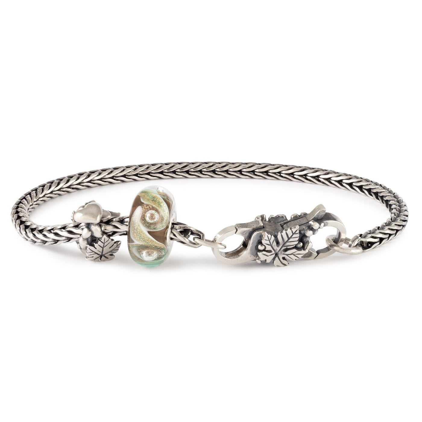 Chestnut Heart Silver Bead TAGBE-10293