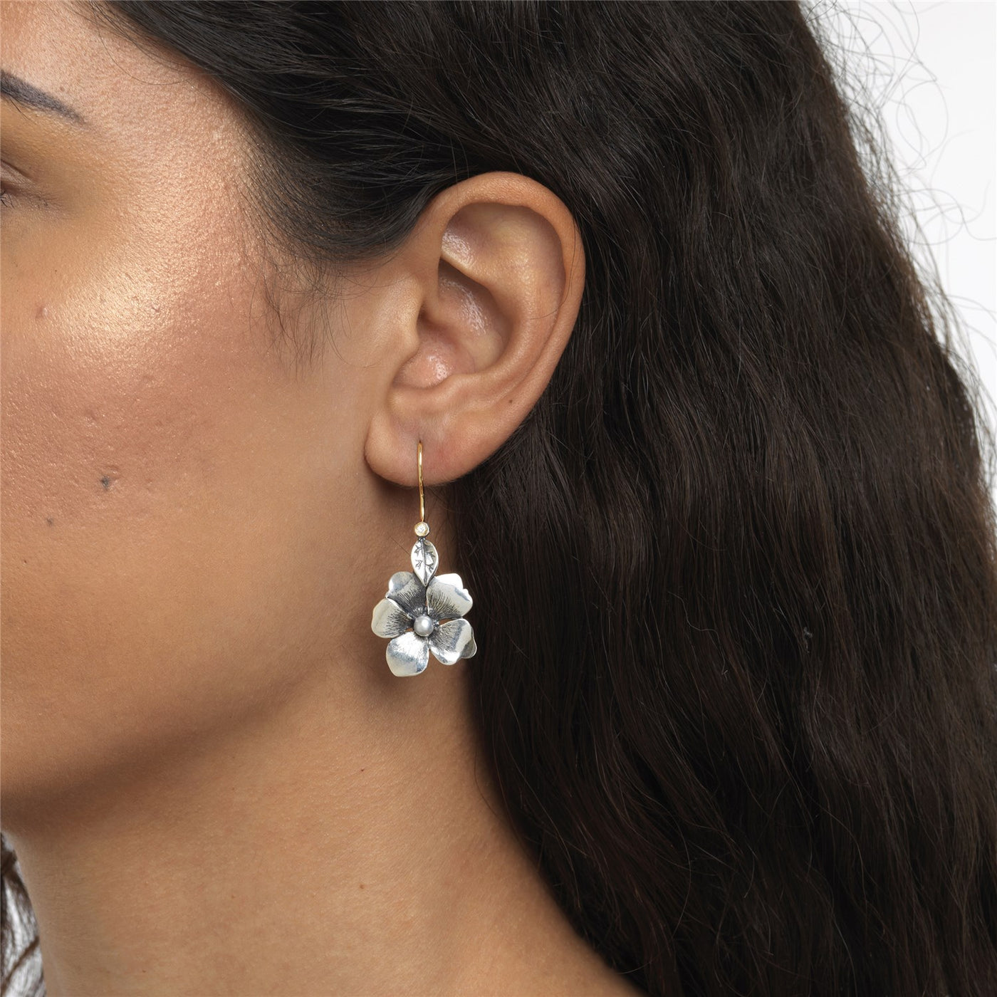 Jarní kvítí, náušnice - přívěsky