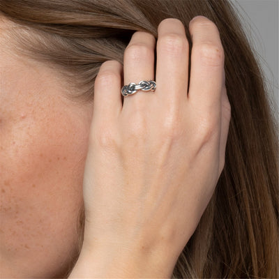 Zlatý pevný náramek s labradoritem