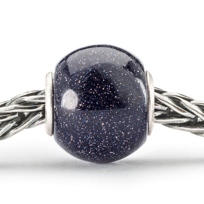 Kerek Kék Aranykő Bead - Trollbeads Ékszerek Magyarország