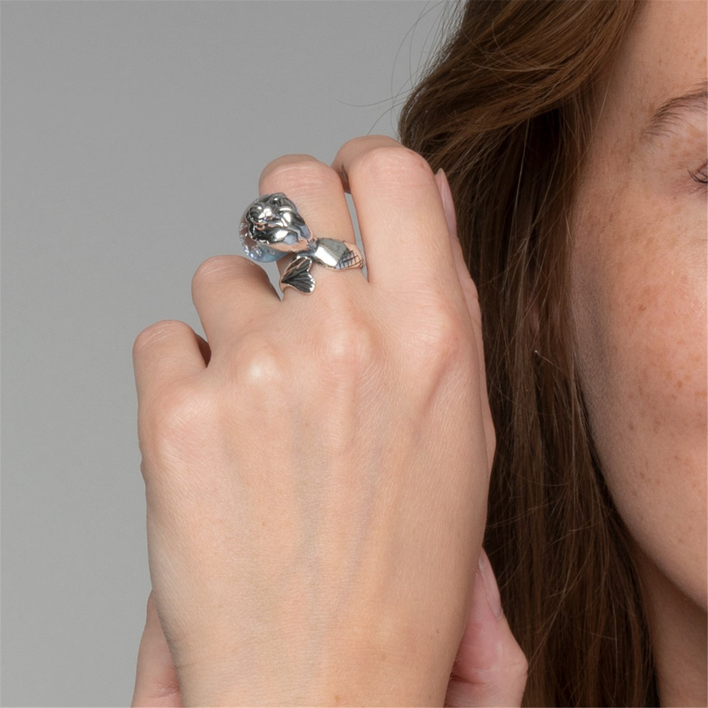 Fantazijní prsten „Mořská panna“